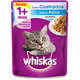 Ração Whiskas Sachê Sabor Peixe ao Molho para Gatos Castrados	