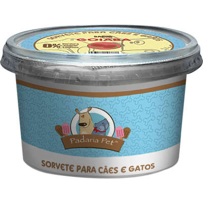 Sorvete Ice para Cachorro Padaria Pet Sabor Goiaba