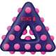 Brinquedo Kong Dotz Triangle Roxo para Cães