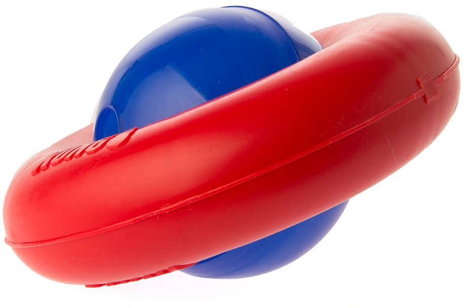 Brinquedo KONG Puzzle Gyro PGY1 Vermelho e Azul para Cães - Tam. G