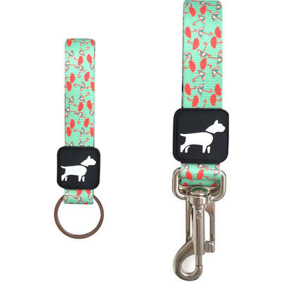 Cinto de Segurança + Chaveiro Don Dog Terra da Garoa para Cães