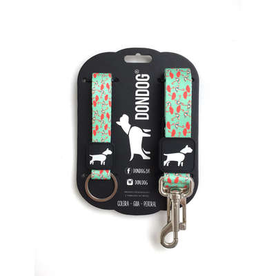 Cinto de Segurança + Chaveiro Don Dog Terra da Garoa para Cães