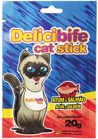 Petisco Deliciosso para Gatos Sabor Salmão e Atum - 20g