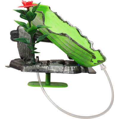Enfeite Oxigenador Mr Pet Barco com Planta para Aquário