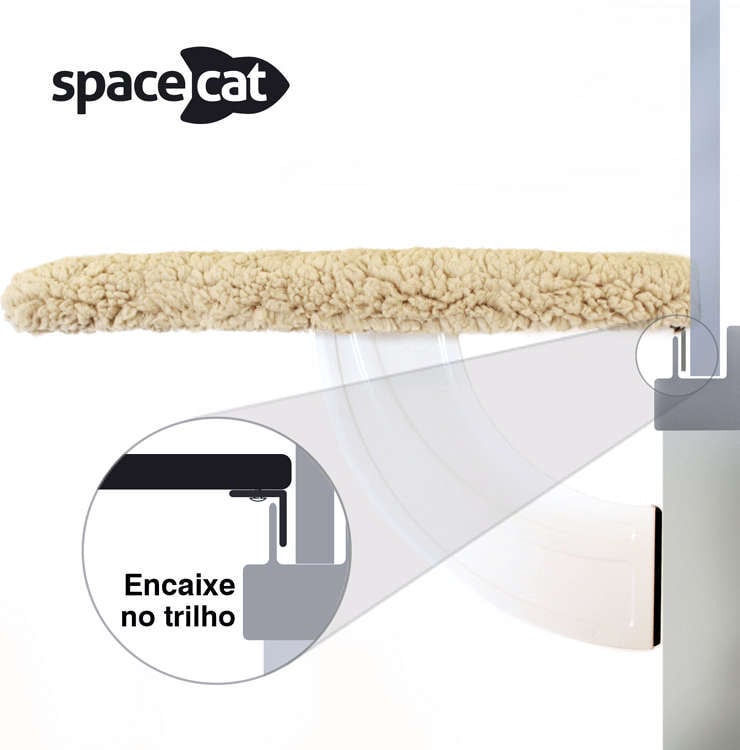 Cama de Janela Spacecat Lunar para Gatos - Tam. Único