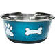 Comedouro Jambo Azul Metálico para Cães