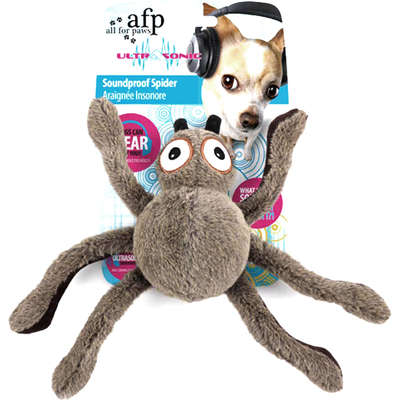 Brinquedo AFP Ultrasonic Soundproof Aranha de Pelúcia para Cães