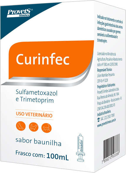 Antibiótico Provets Curinfec para Cães e Gatos - 100 mL