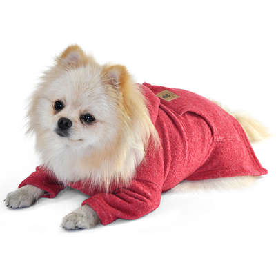 Blusão com Capuz Bichinho Chic Vermelho