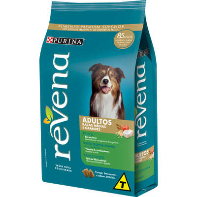 Ração Nestlé Purina Revena para Cães Adultos Raças Médias e Grandes