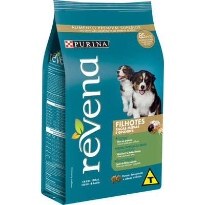 Ração Nestlé Purina Revena para Cães Filhotes Raças Médias e Grandes
