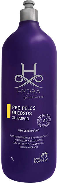 Shampoo Pet Society Hydra Groomers Pelos Oleosos para Cães e Gatos -1 Litro