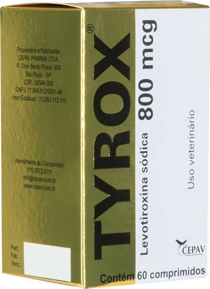 Repositor Hormonal Cepav Tyrox 800 mcg - 60 Comprimidos
