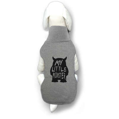 Capa My Little Monster Dupla Face Moleton Soft Azul Marinho