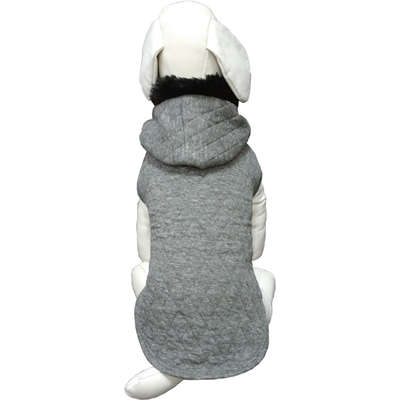 Blusa com Capuz Fábrica Pet Versalles Cinza