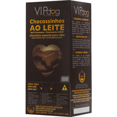 Chocolate VIPdog Tradicional Chocossinhos 100 unidades - 400 g
