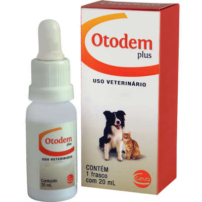 Solução Otológica e Dermatológica Ceva Otodem Plus - 20 mL