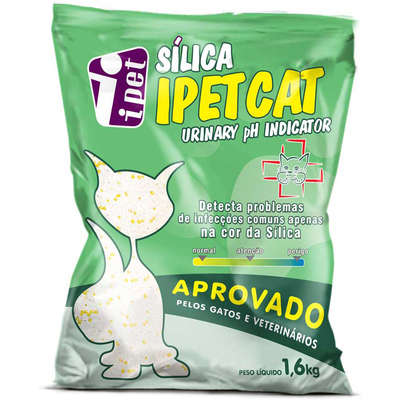 Areia Sanitaria Ipet Cat Urinary com PH Indicator - 1,6 Kg