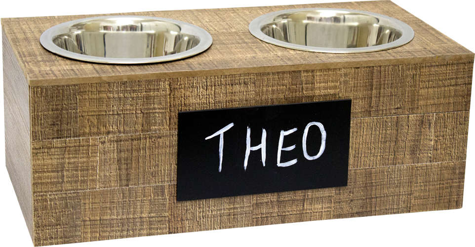 Comedouro Hello Pet Wood para Cães - Tam. Único