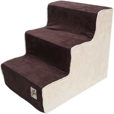 Escada Fábrica Pet Suede Marrom com Bege