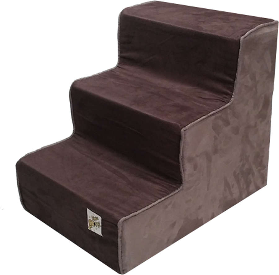 Escada Fabrica Pet Suede - Marrom com Marrom Claro