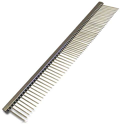 Pente Importado Aço Cromado 54 Dentes 24 Largos e 33 Estreitos - American Pets