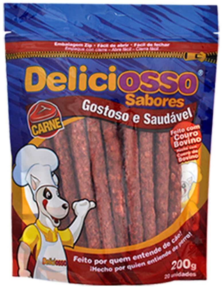 Deliciosso Osso Palito Médio Carne - 200 g