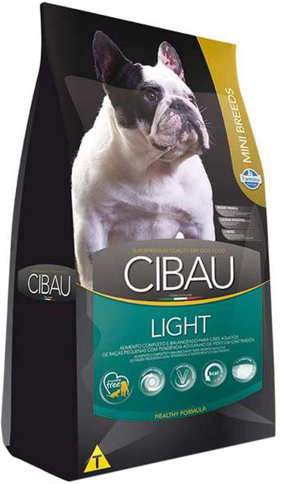 Ração Farmina Cibau Light para Cães Adultos com Tendência a Obesidade de Raças Pequenas - 3Kg