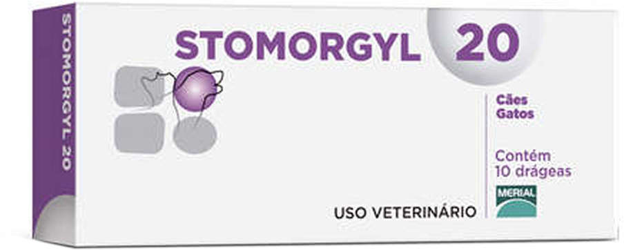 Antibiótico Merial Stomorgyl 20 para Cães e Gatos - 10 Comprimidos