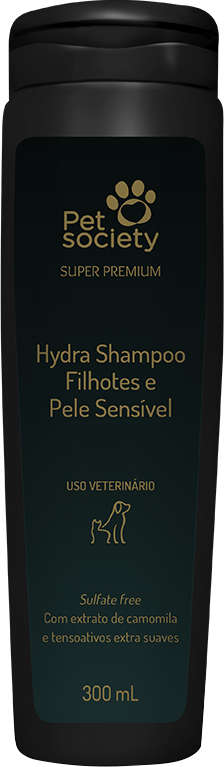 Shampoo Pet Society Hydra Filhotes e Pele Sensível - 300 mL