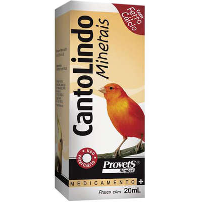 Suplemento Provets Cantolindo Minerais - 20ml