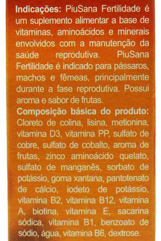 PiuSana Fertilidade - 20ml