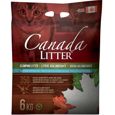 Granulado Higiênico Canada Litter de Bentonita para Gatos - 6 Kg