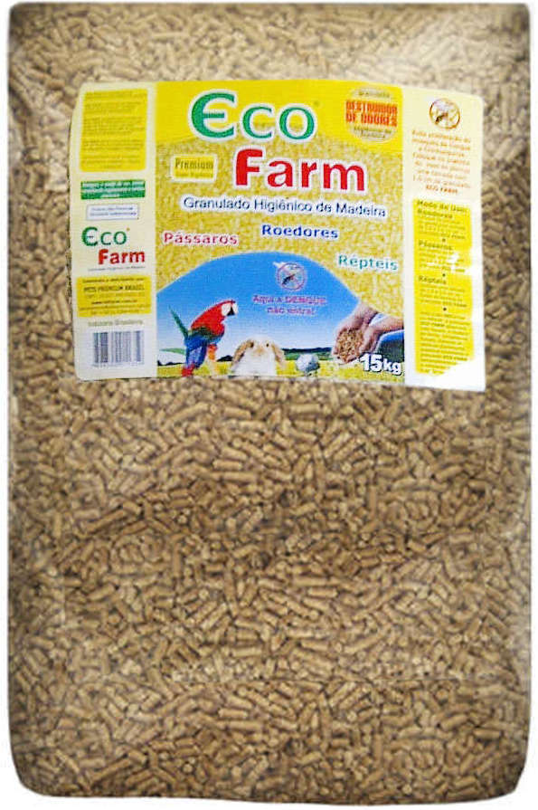 Granulado Higiênico de Madeira Eco Farm - 15Kg