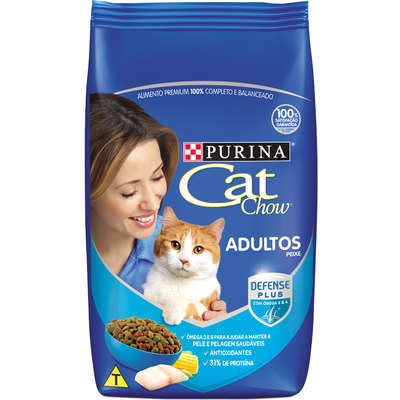 Ração Nestlé Purina Cat Chow Adultos - Peixe