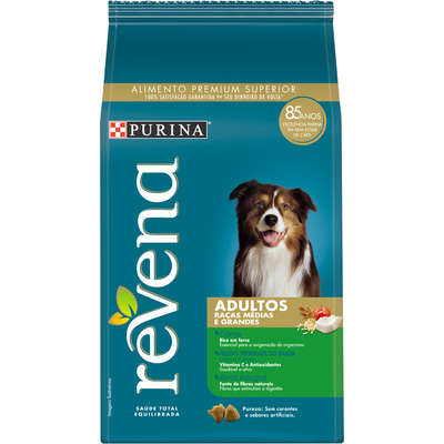 Ração Nestlé Purina Revena para Cães Adultos Raças Médias e Grandes
