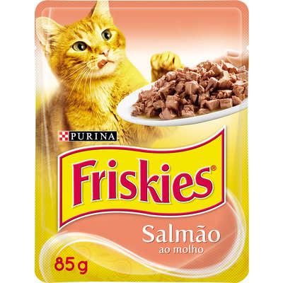 Ração Nestlé Purina Friskies Sachê Salmão ao Molho - 85gr