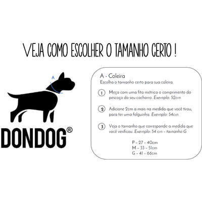 	Coleira e Guia Don Dog Mr. Willy