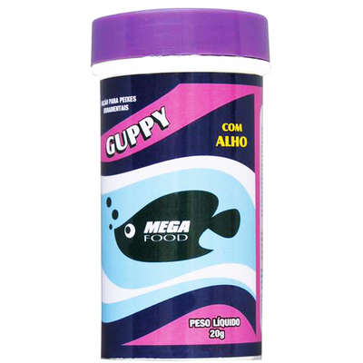 Ração Mega Food Guppy 60% - 20gr