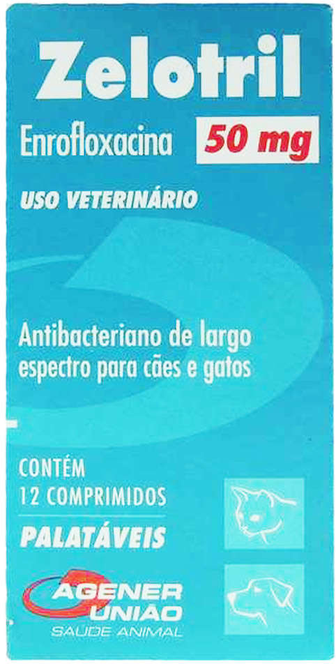 Antibacteriano Agener União Zelotril 12 comprimidos - 50 mg