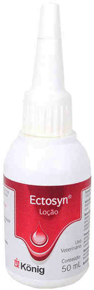 Loção König Ectosyn Fungicida e Sarnicida para Cães - 50 mL