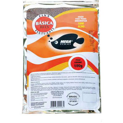 Ração Mega Food Bits Bolinhas Flutuantes - Pequeno - 100g