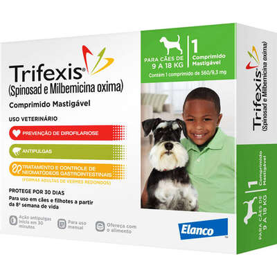 Anti Pulgas Elanco Trifexis Tab 560 mg - Cães de 9 a 18 Kg