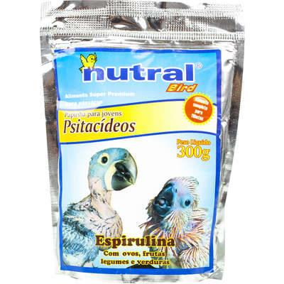 Ração Papa para Jovens Psitacídeos (Espirulina) - 300 g