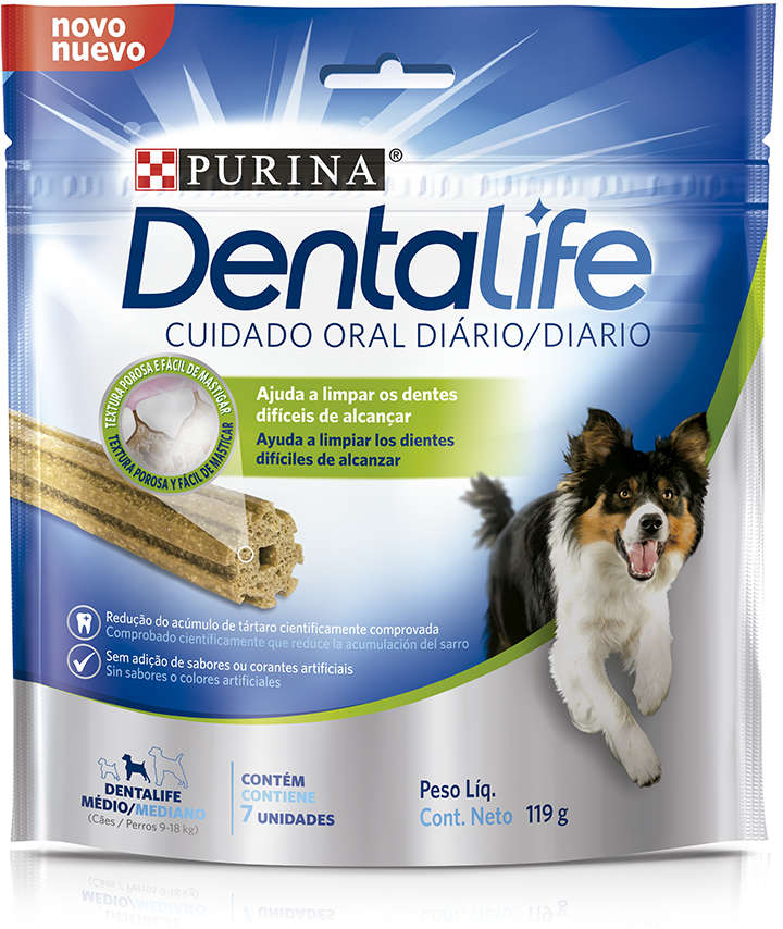 Petisco Purina DentaLife DentaLife para Cães Porte Médio Sabor Frango - 119g