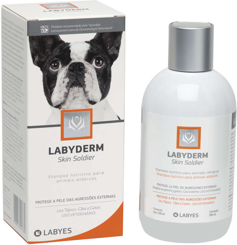 Shampoo Labyes Labyderm Skin Soldier para Cães e Gatos - 220 mL