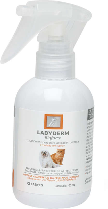 Emulsão Labyes Labyderm Bioforce Spray para Cães e Gatos - 100 mL
