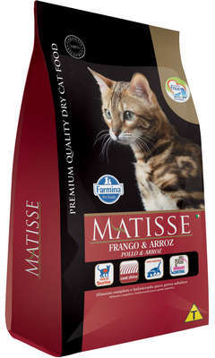 Ração Farmina Matisse Frango e Arroz para Gatos Adultos - 7,5Kg
