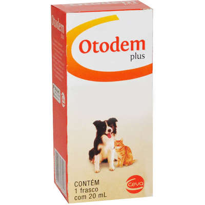 Solução Otológica e Dermatológica Ceva Otodem Plus - 20 mL