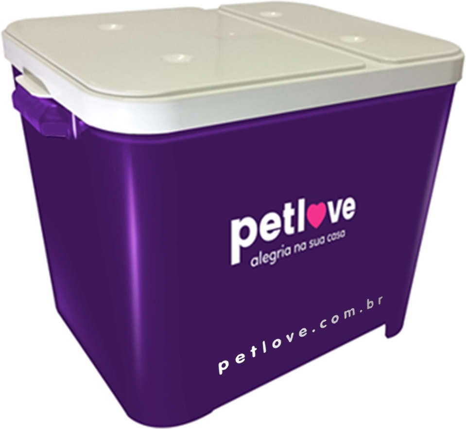 Porta Ração Petlove Roxo - 15Kg